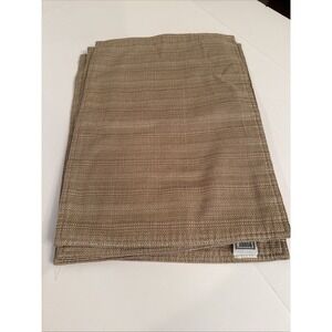 Bobby Flay Kitchen Placemats Tan Textured Woven Cotton Blend Set of 4